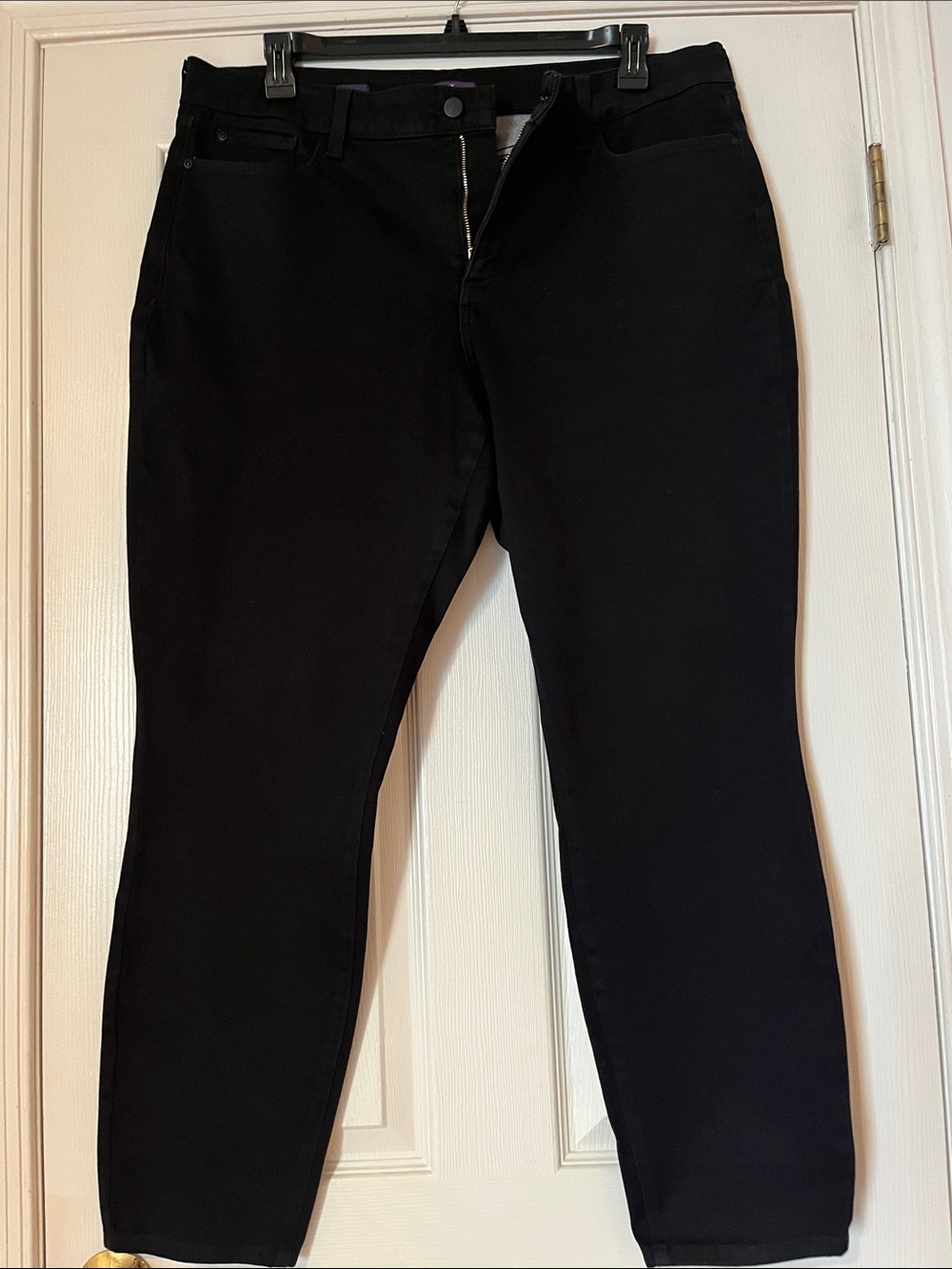 NYDJ Black High-Rise Slim Jeans